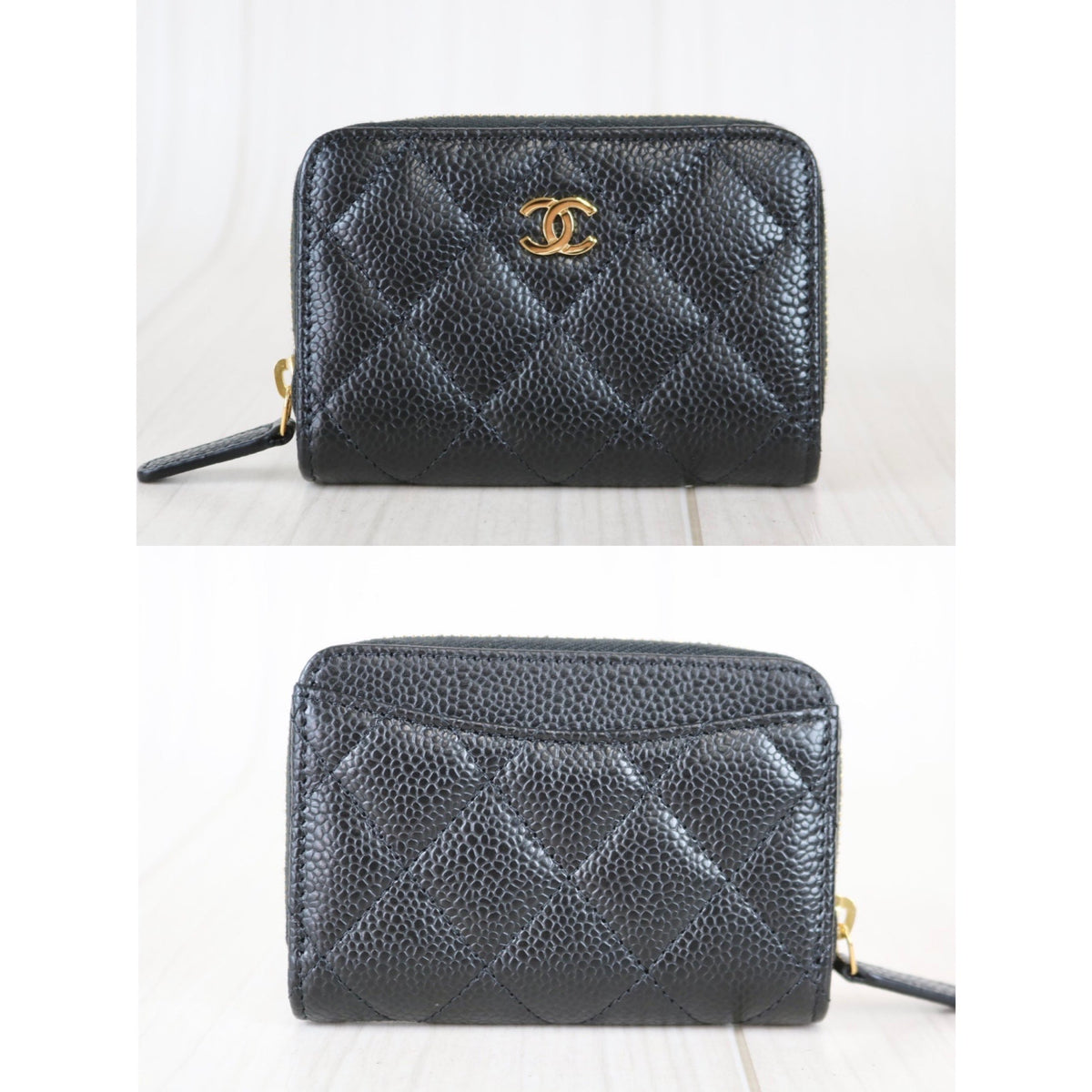 Rank SA ｜Chanel Caviar Skin Matrasse Round Zipper Coin Case｜ 052704