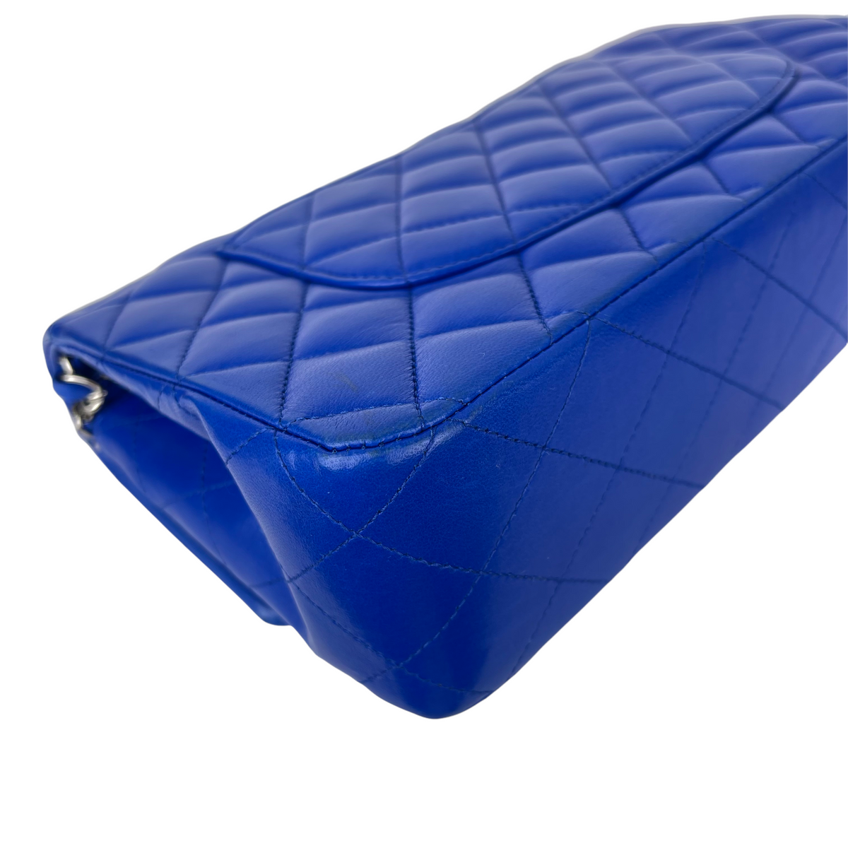 Classic Flap Medium Lambskin Blue SHW