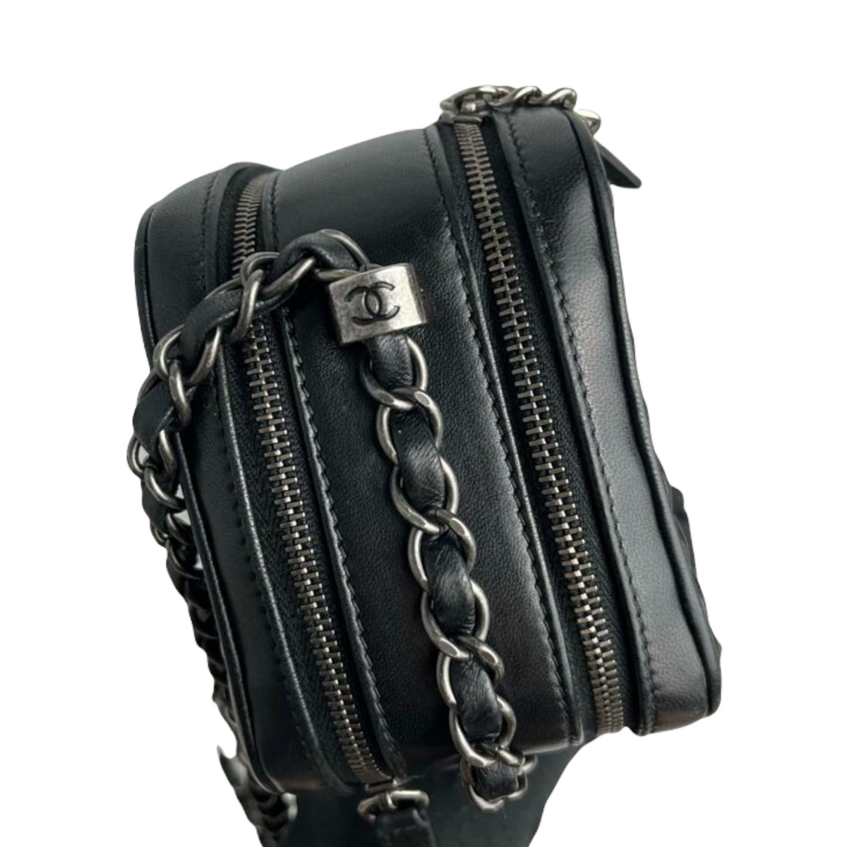 Coco Boy Camera Bag Lambskin Black SHW
