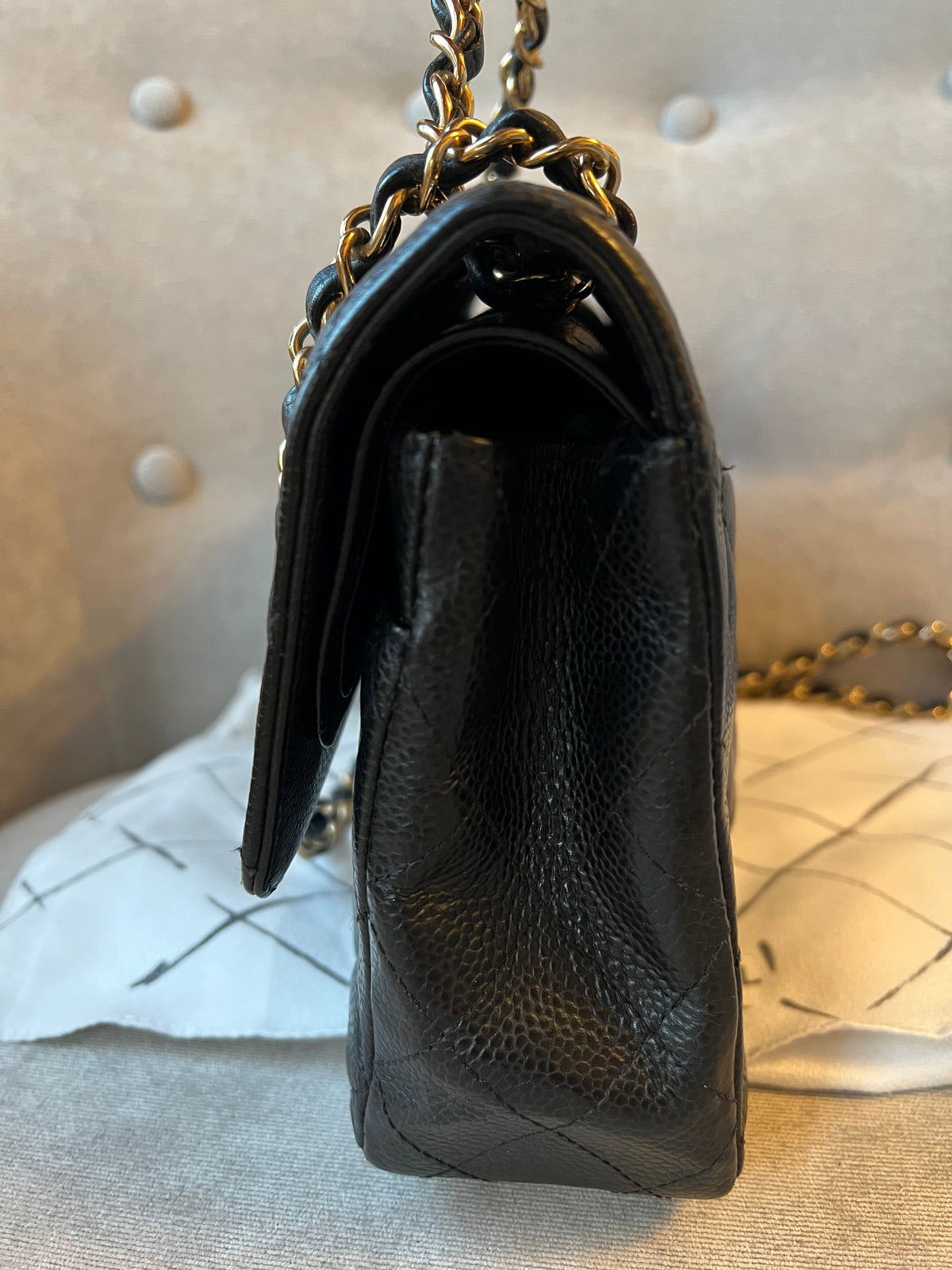 Chanel Medium Classic Flap in Black Caviar