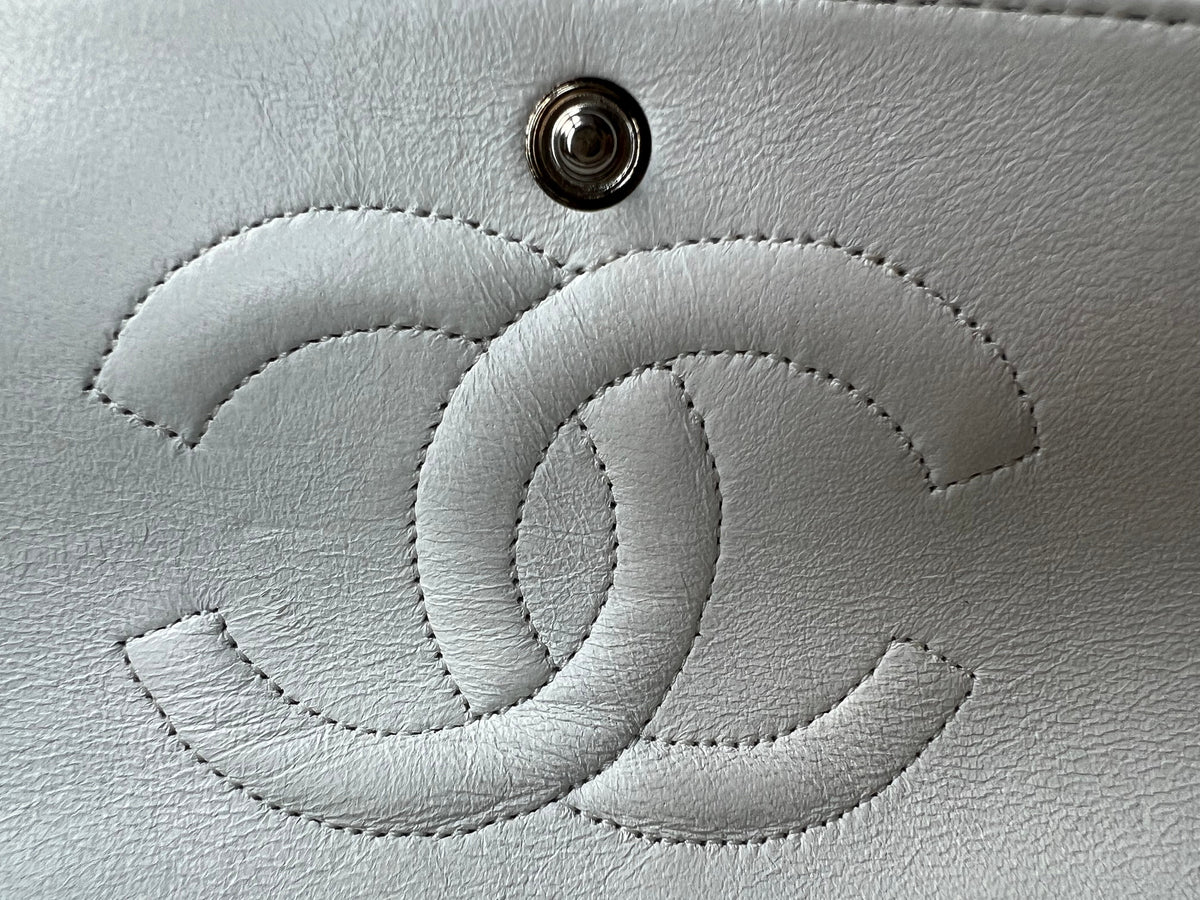 Chanel Medium Classic Flap in White Caviar