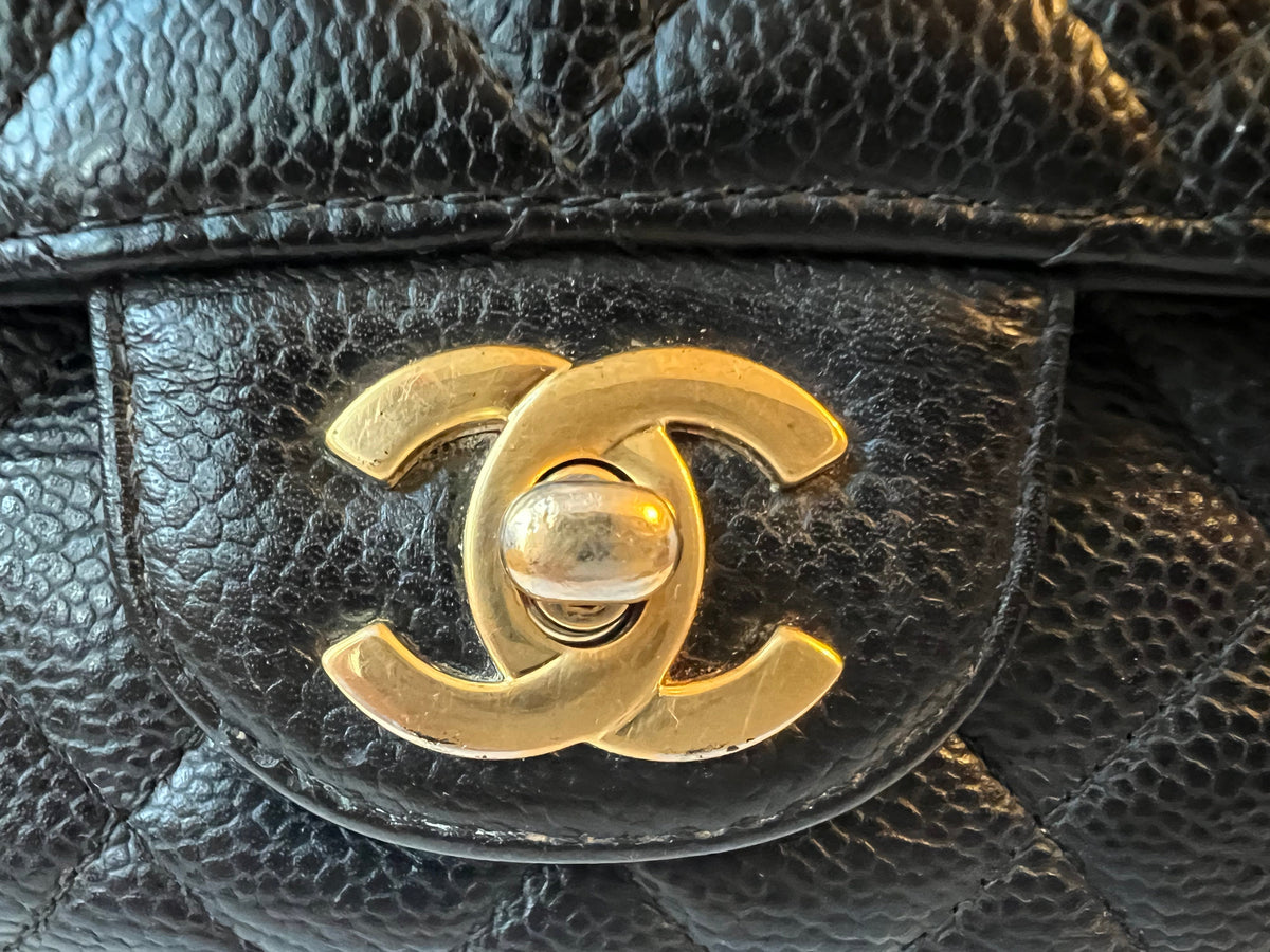 Chanel Medium Classic Flap in Black Caviar
