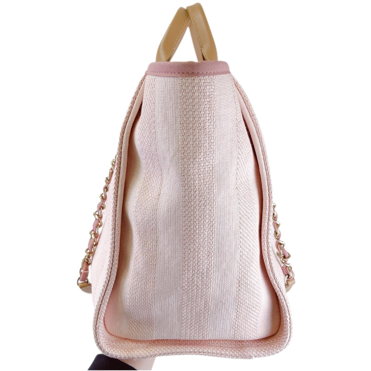 Medium Deauville Tote Mixed Fibers Pink SHW