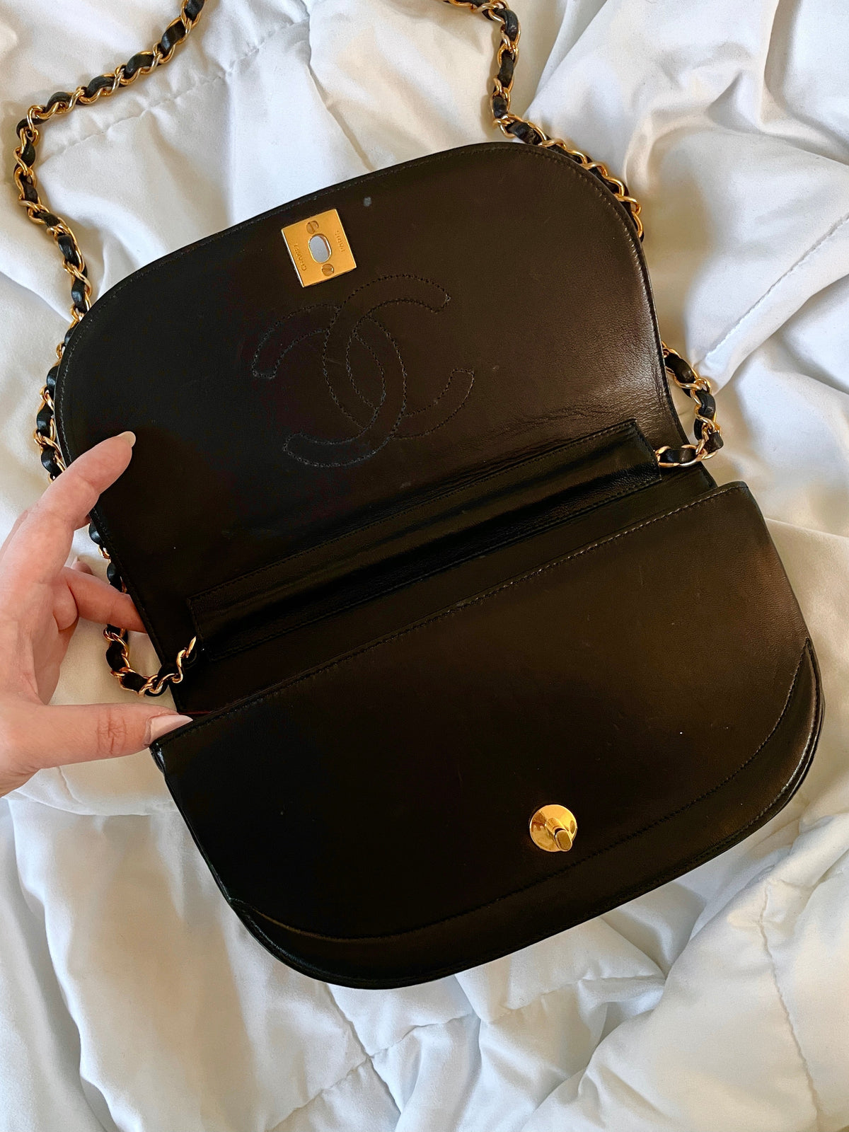 Chanel Small Crescent Flap