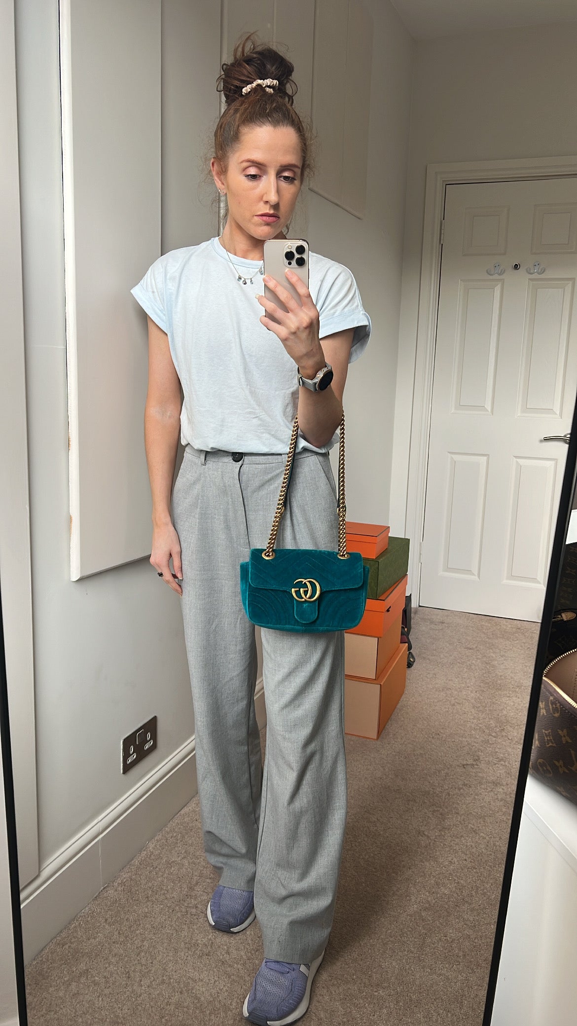 Gucci GG Mini Velvet Marmont Mini Shoulder Bag (RRP £1295)