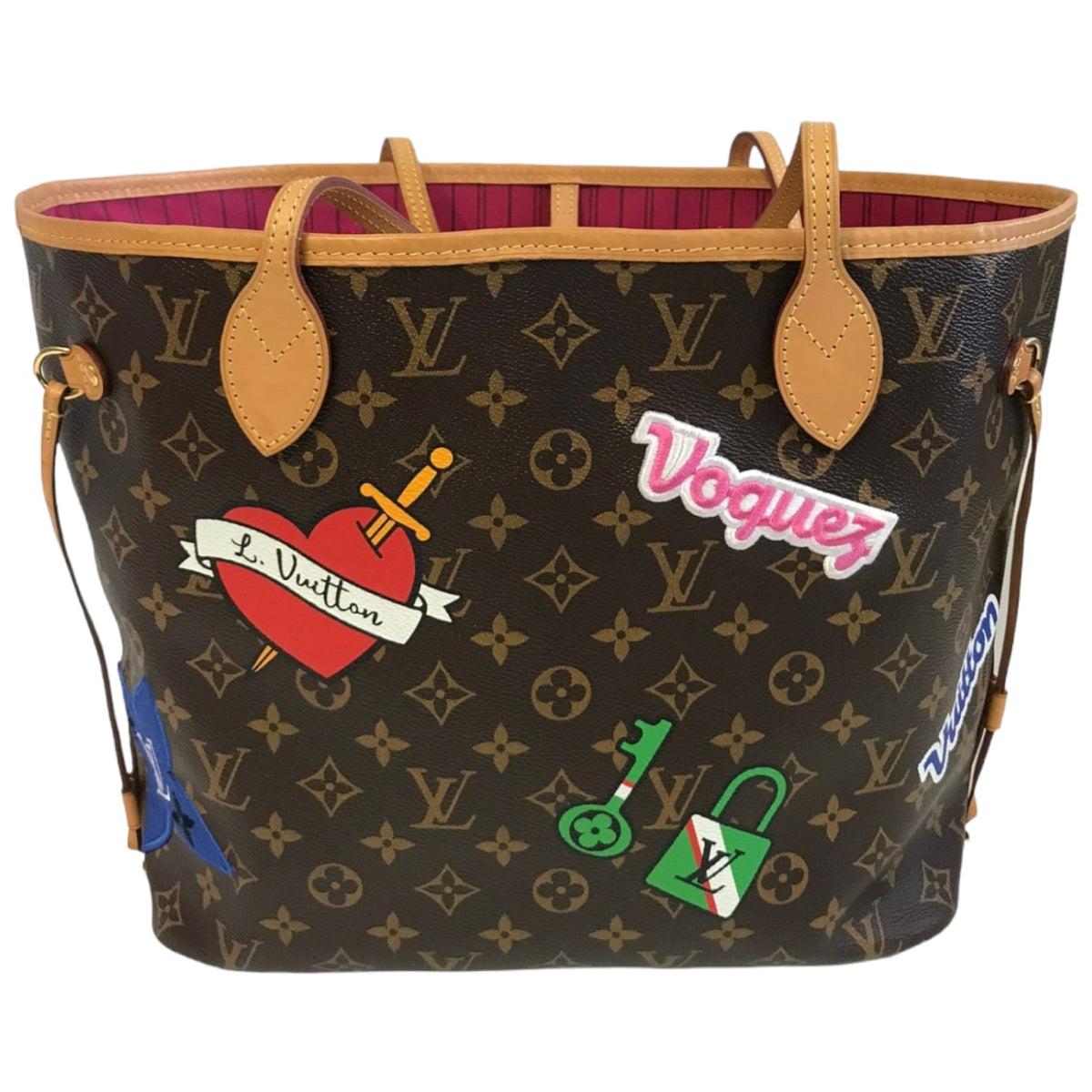 Louis Vuitton Neverfull MM Monogram Canvas Patches