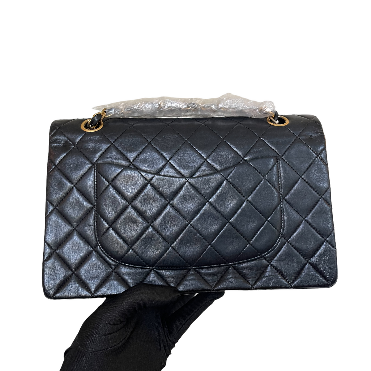 Vintage Classic Flap Medium Lambskin Black GHW