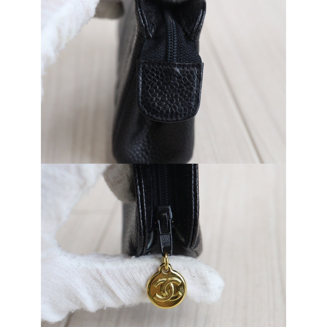 Rank AB ｜Chanel Caviar Skin Pouch｜V23070711