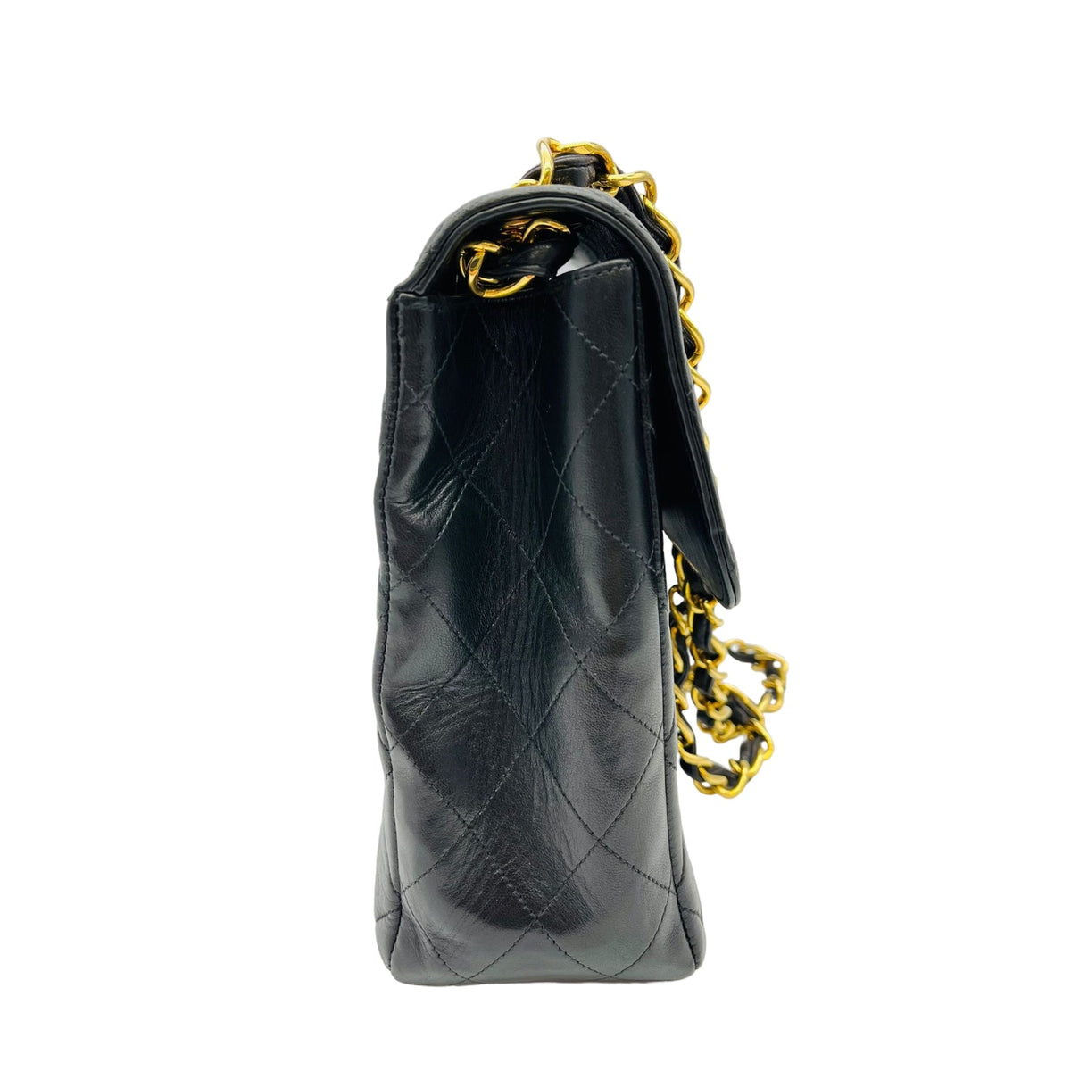 Vintage Jumbo XL Lambskin Black GHW