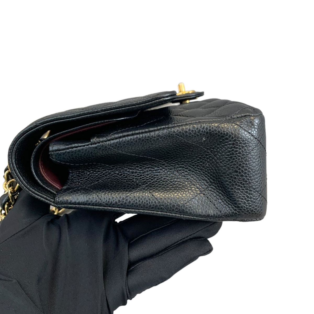 Classic Flap Caviar Medium Black GHW