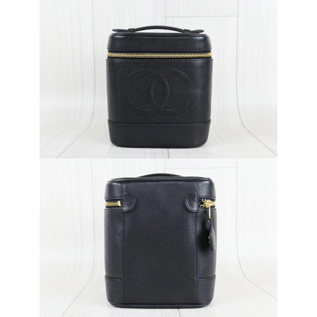 Rank A ｜ CHANEL Caviar Skin Vanity Handbag ｜22111405