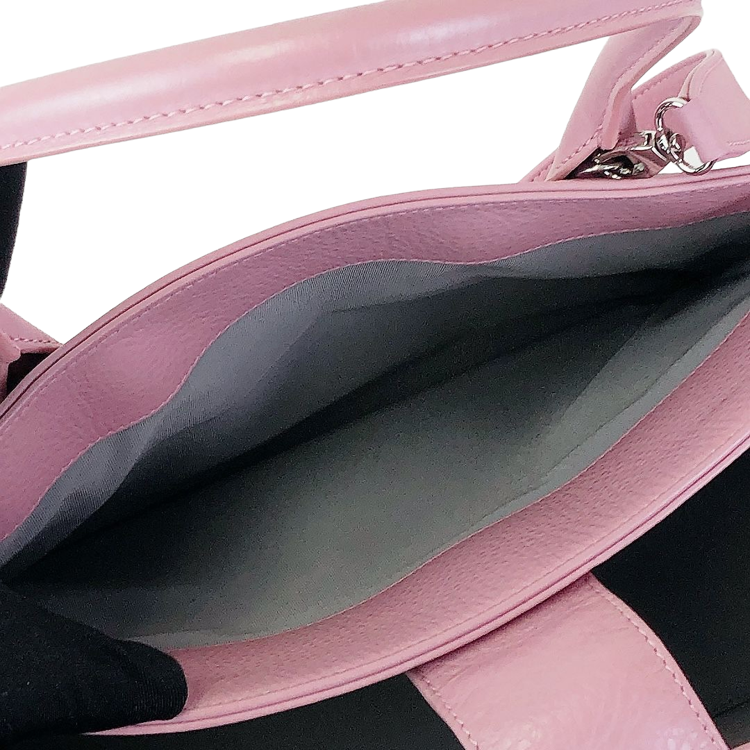 Executive Cerf Tote Grained Pink SHW