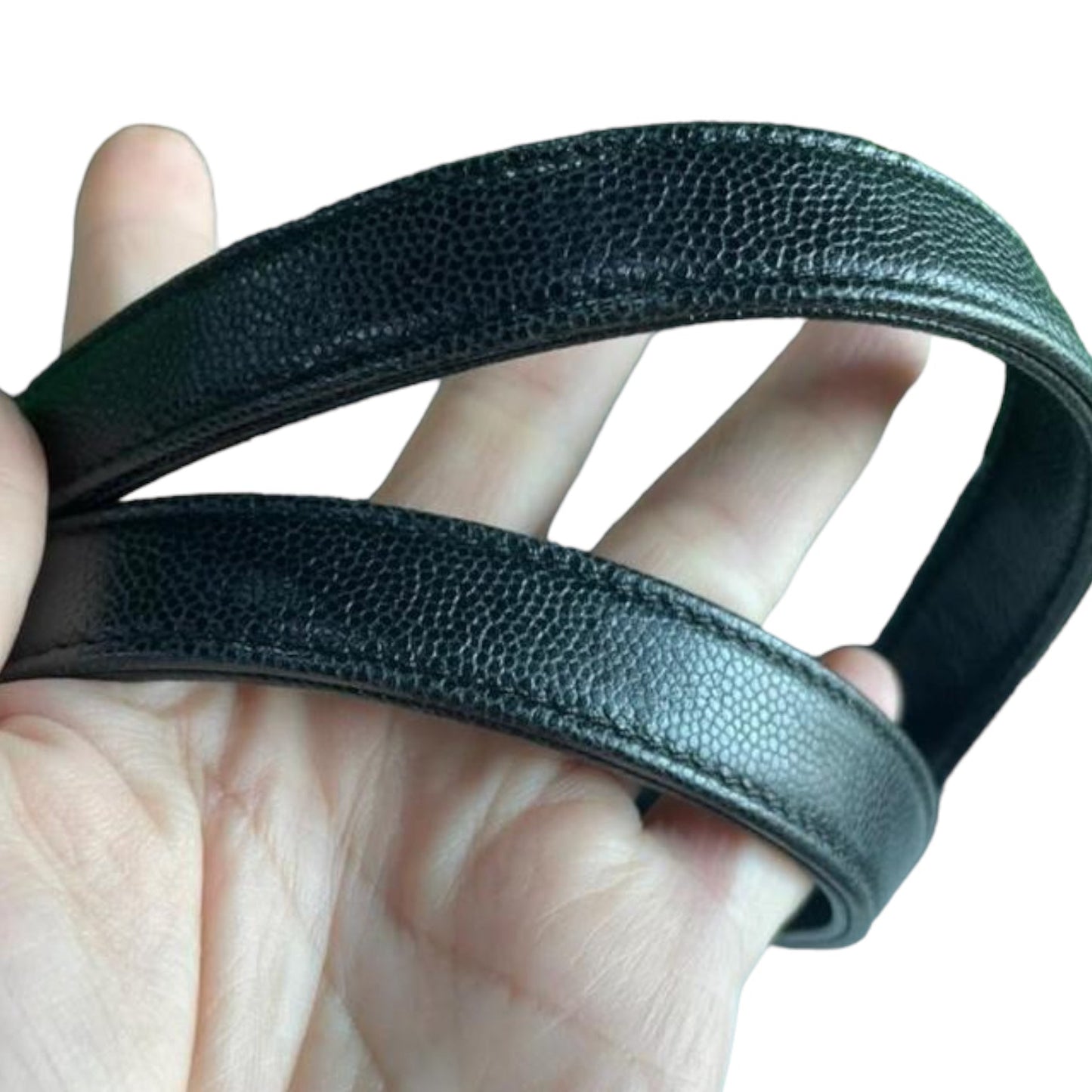 Business Affinity Shopping Tote Caviar Black GHW