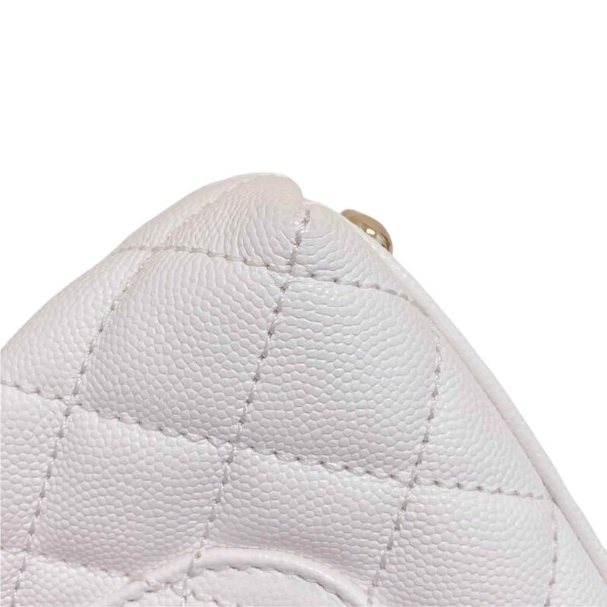 Coco Handle Mini Caviar White LGHW