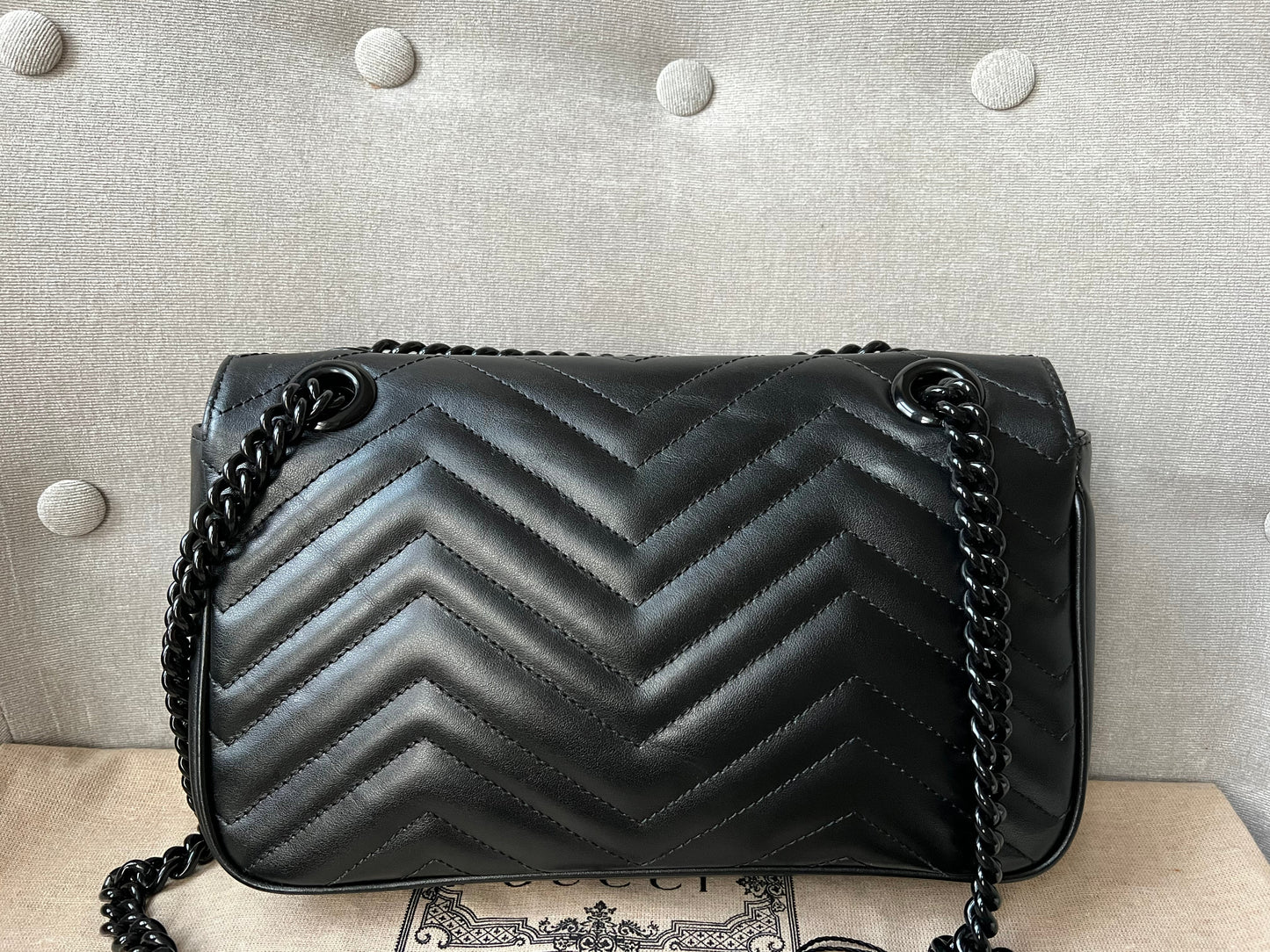 Gucci GG Black Marmont Small Shoulder Bag (RRP £1800)