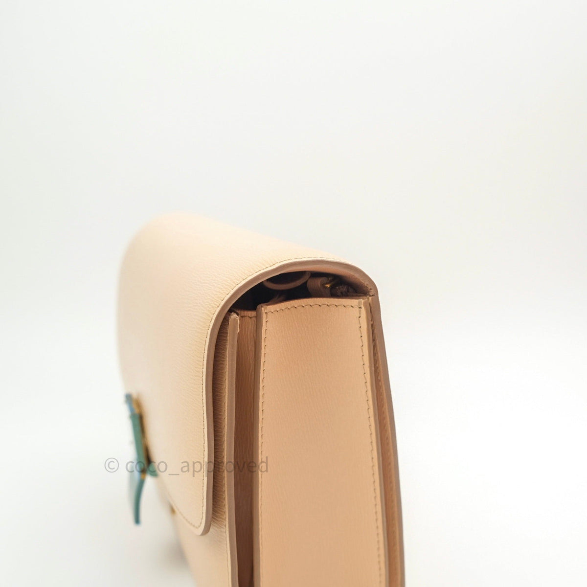 Celine Box Beige Liege Leather Medium Classic Box Gold Hardware