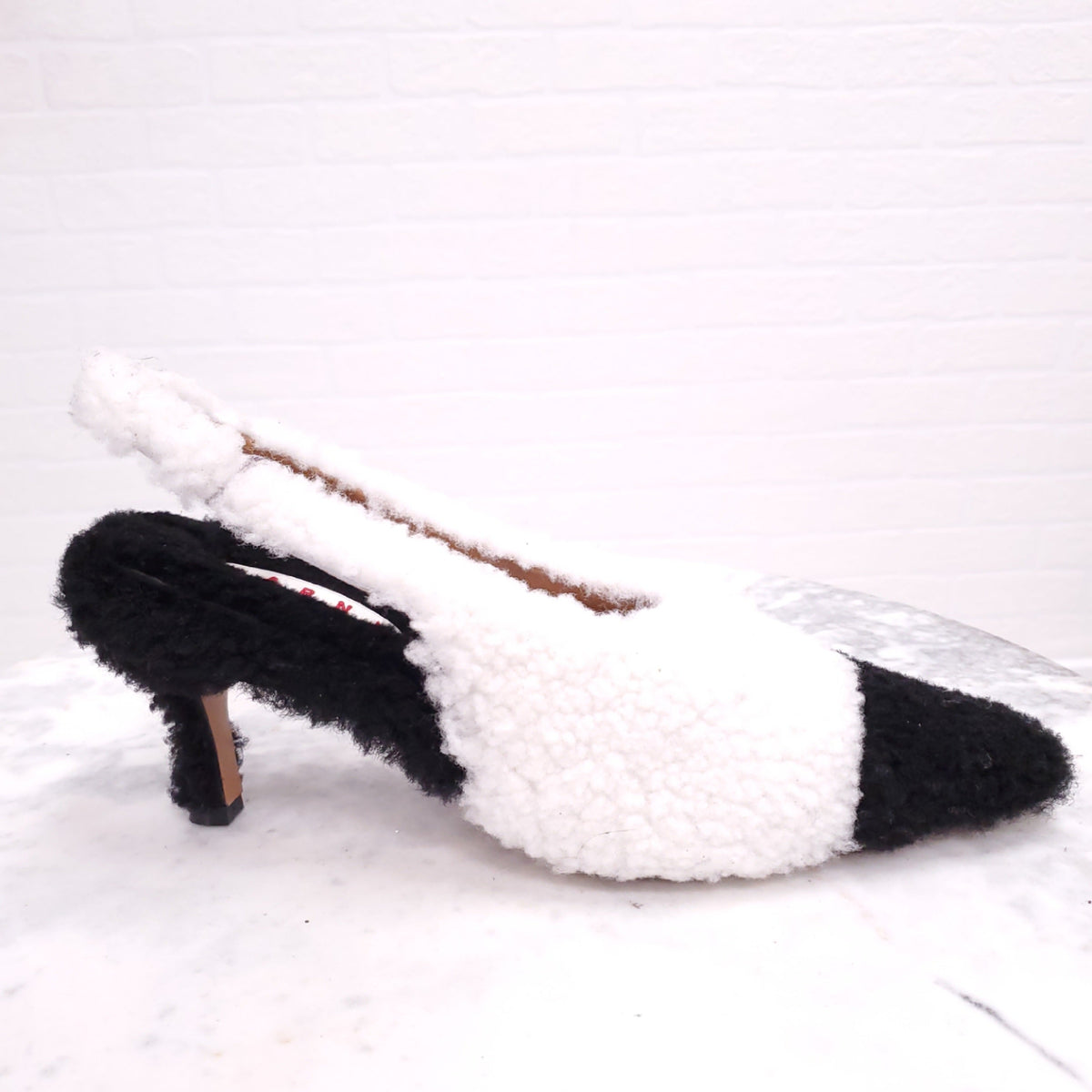 MARNI FAUX FUR HEELS - SIZE 41 ($1,000)