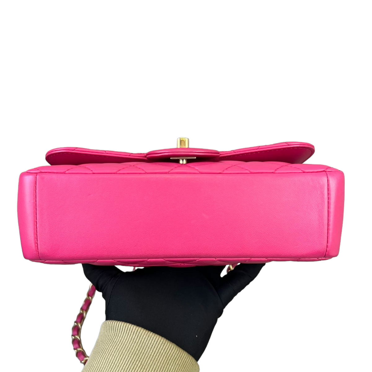 Mademoiselle Chic Mini Pink Lambskin GHW