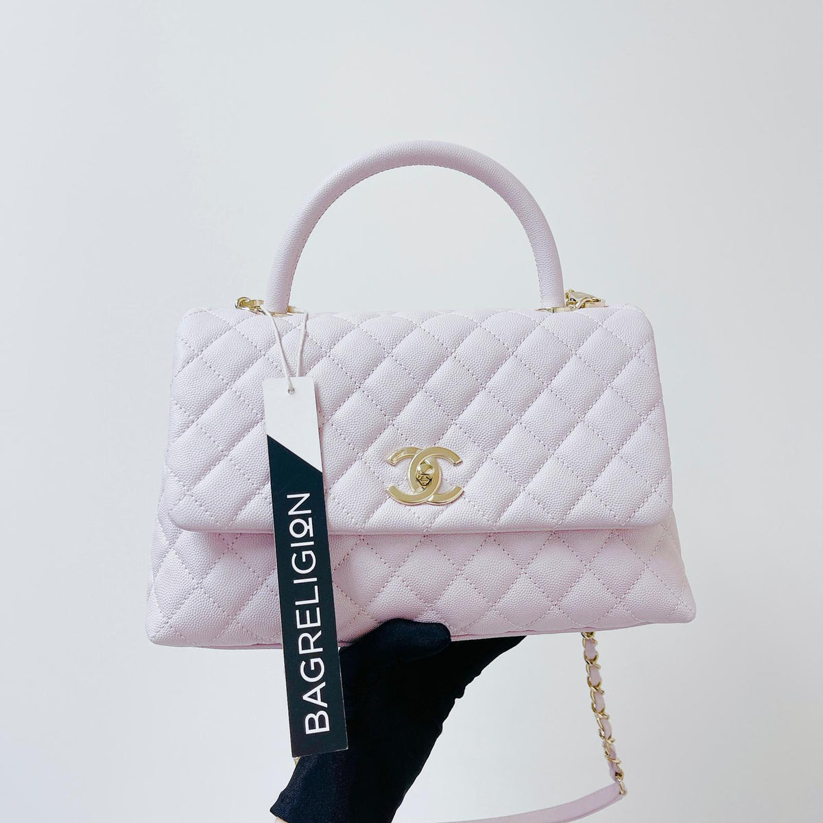 Medium Coco Handle Flap Lilac GHW