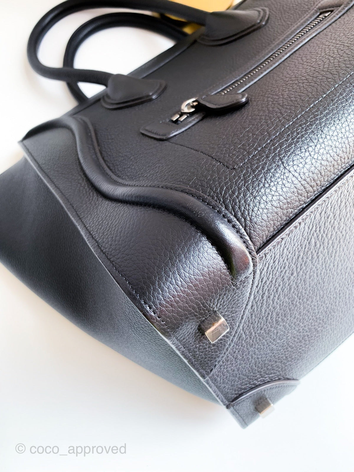 Celine Grained Calfskin Mini Luggage Black