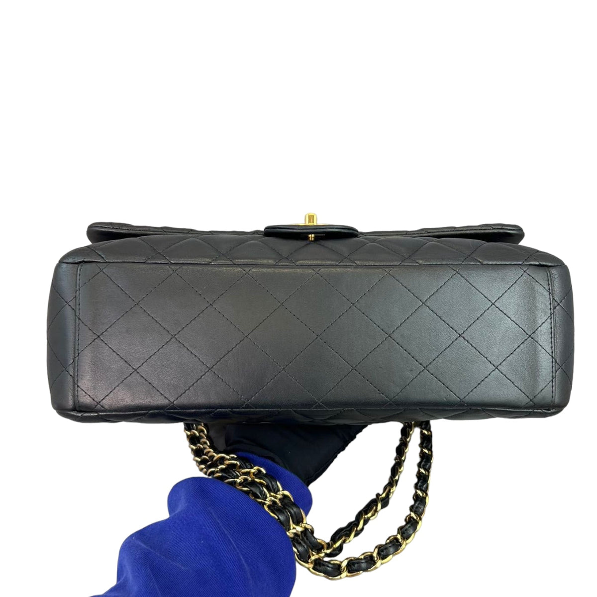 Double Flap Maxi Lambskin Black GHW