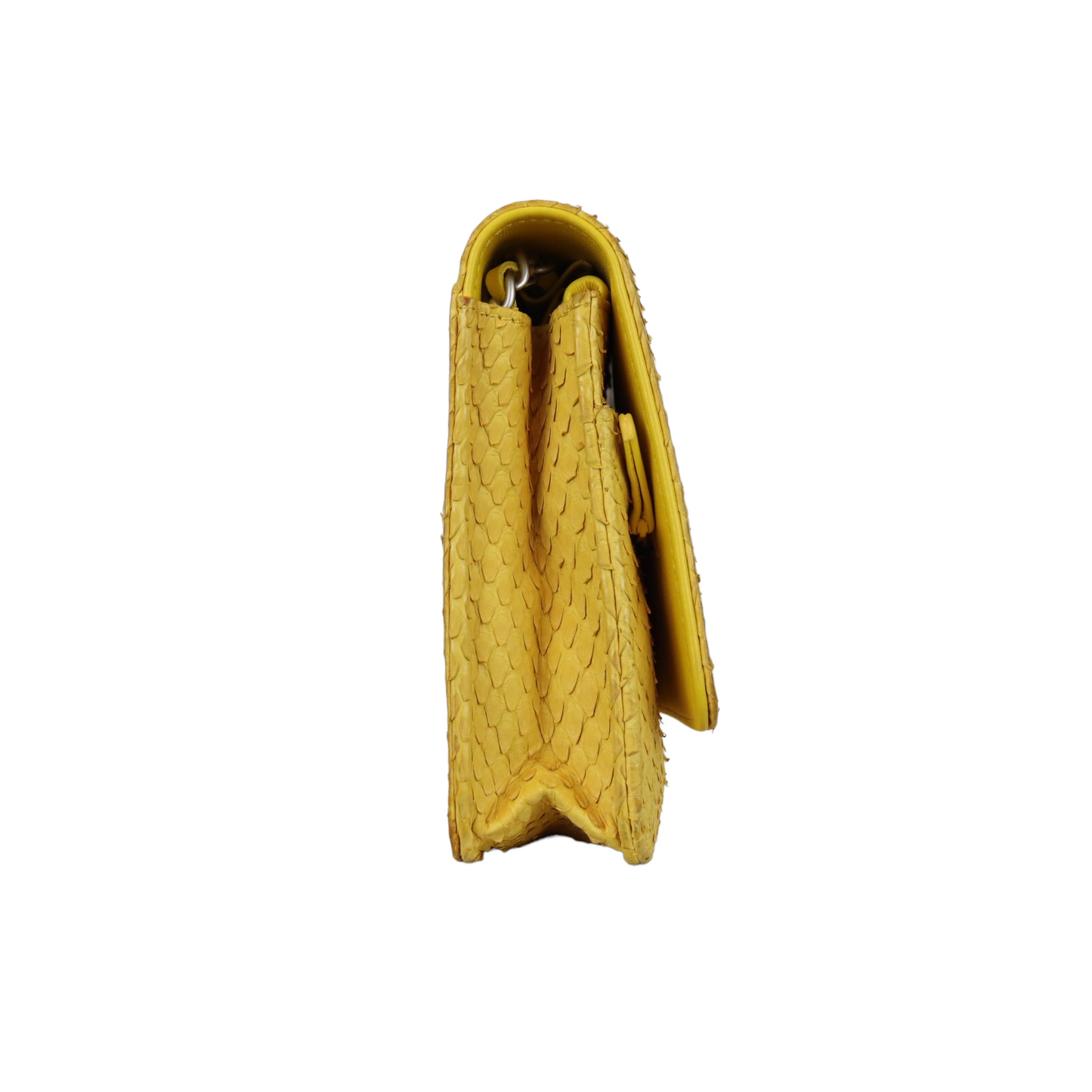 Python Leather Boy Wallet on Chain WOC Yellow SHW