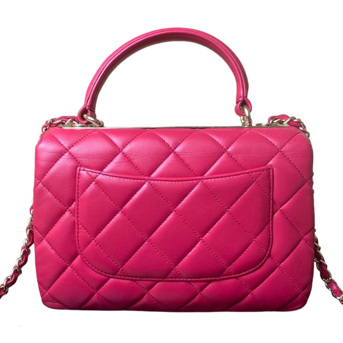 Small Trendy CC Flap Lambskin Pink GHW