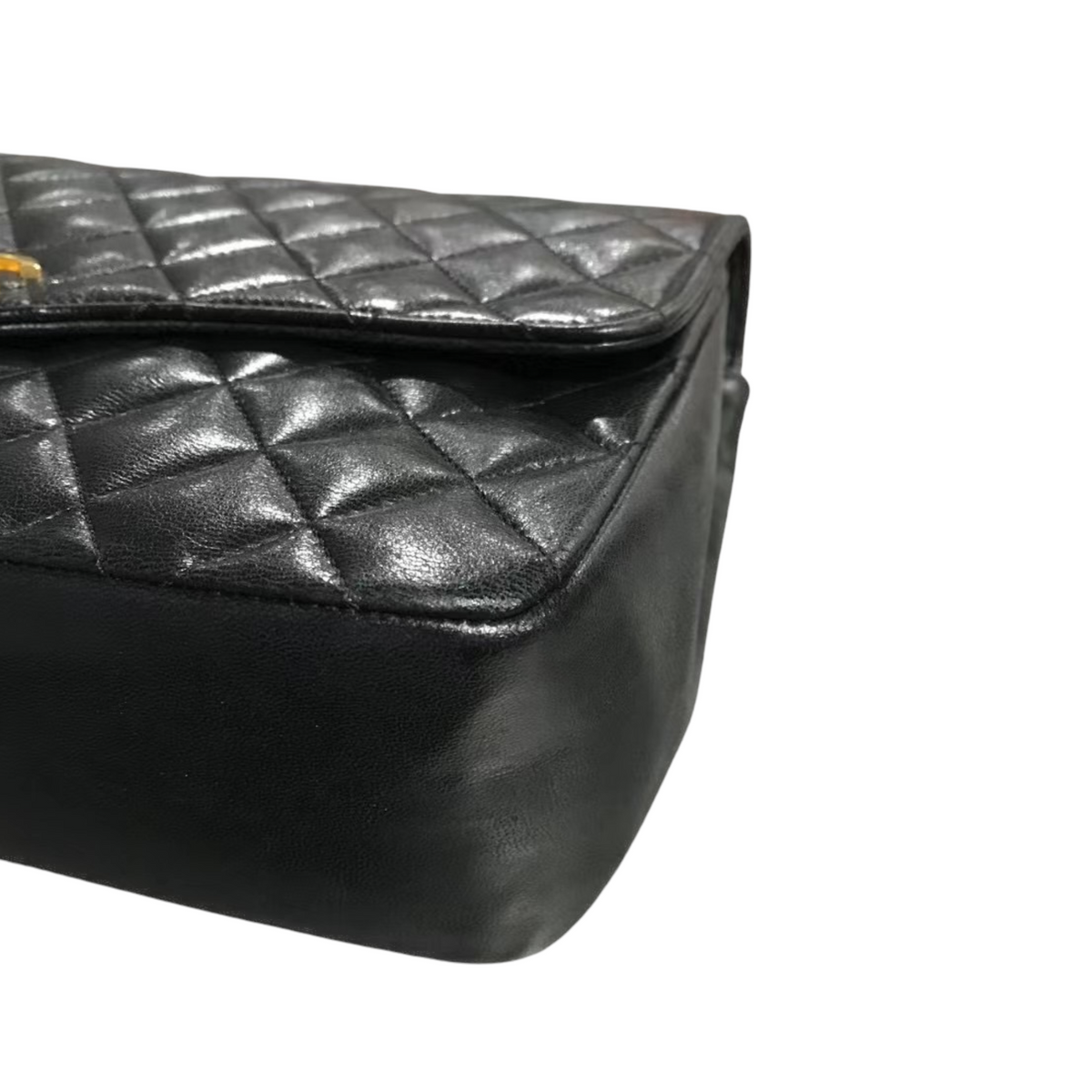 Vintage Flap Lambskin Black GHW