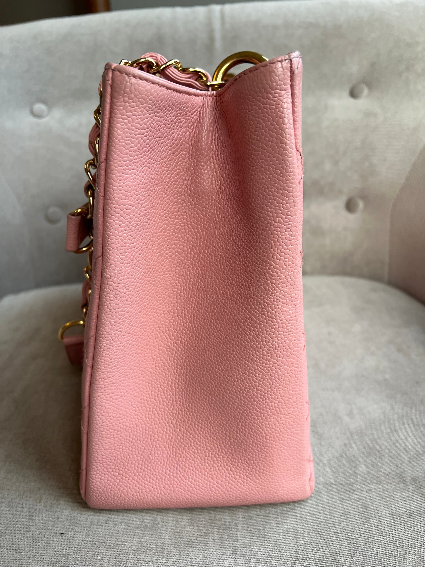 Chanel Pink Caviar Grand Shopper Tote