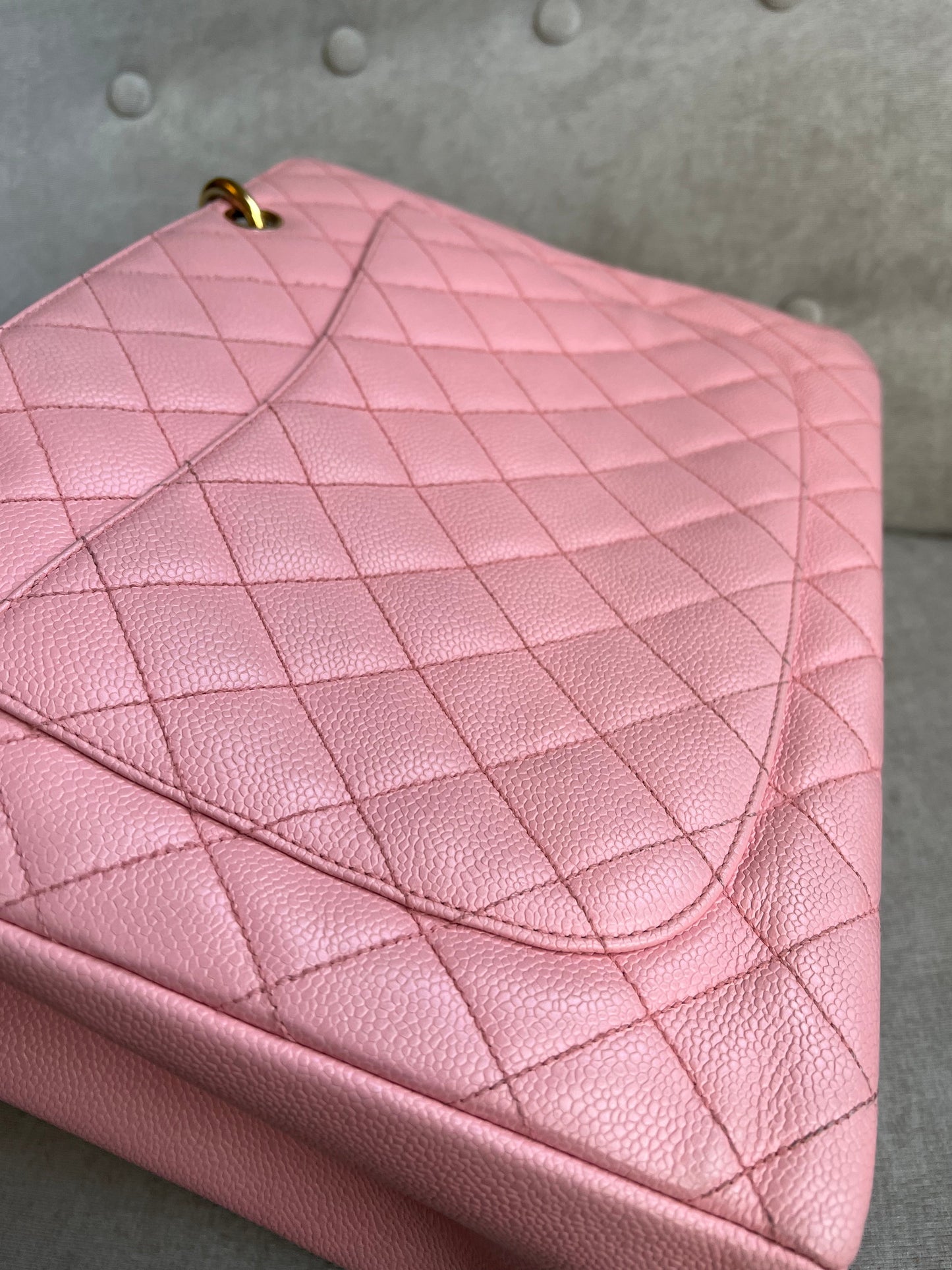 Chanel Pink Caviar Grand Shopper Tote