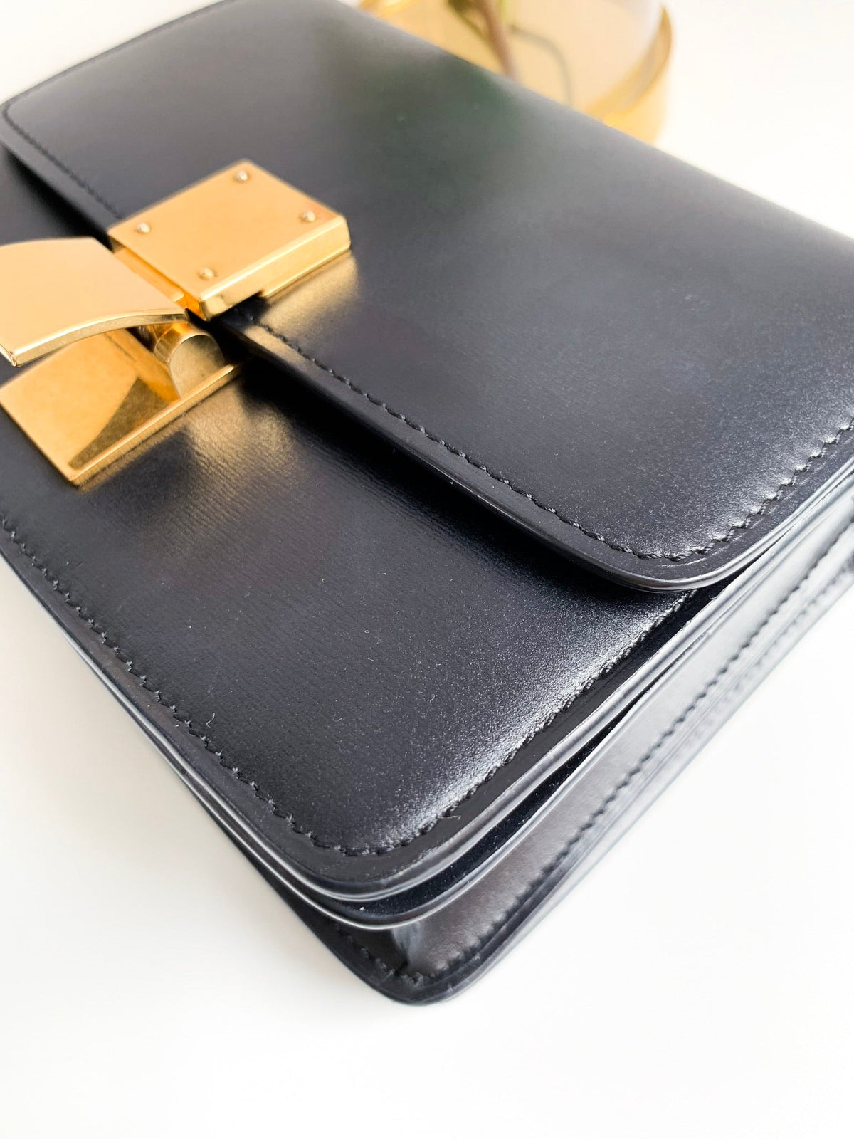 Celine Small Black Calfskin Box Bag⁣ ⁣⁣⁣⁣⁣⁣⁣⁣⁣⁣