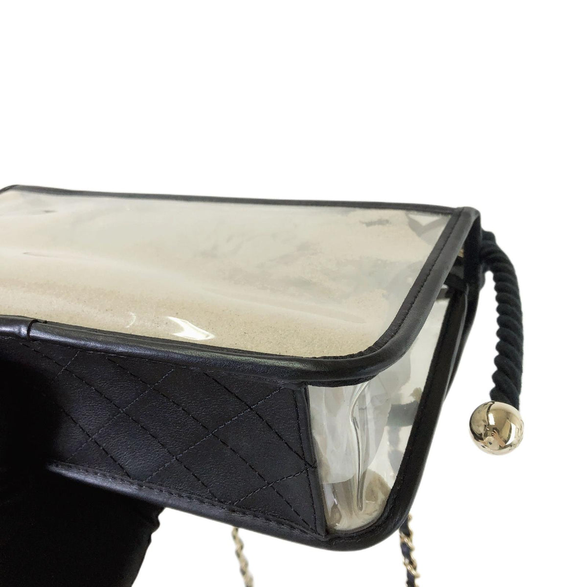 Coco "Sand by the Sea" Runway Pearl Handle Black PVC