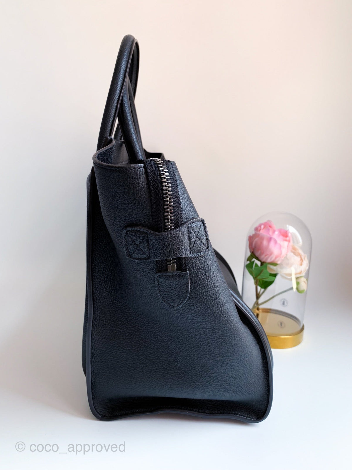 Celine Grained Calfskin Mini Luggage Black