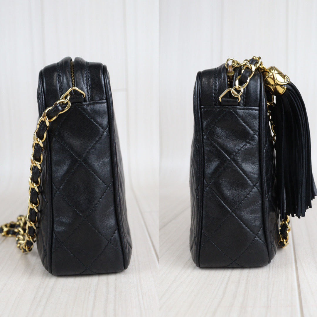 Rank AB ｜ CHANEL Matrasse Lambskin Chain Shoulder Bag ｜23071105