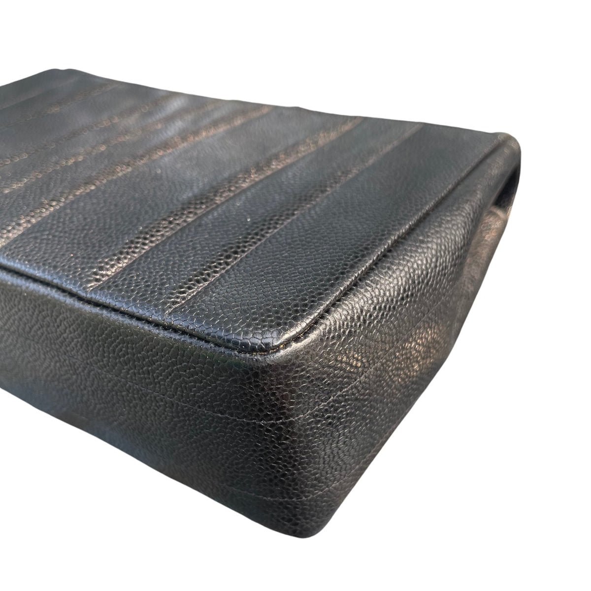 Vintage Vertical Flap Small Jumbo XL Caviar Black GHW
