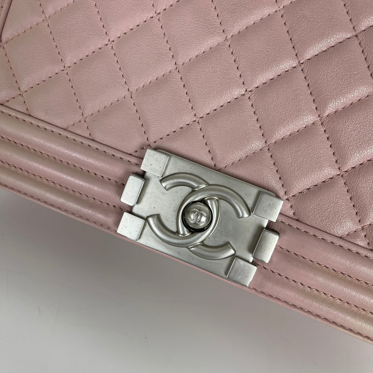 Le Boy Lambskin Old Medium Pink SHW