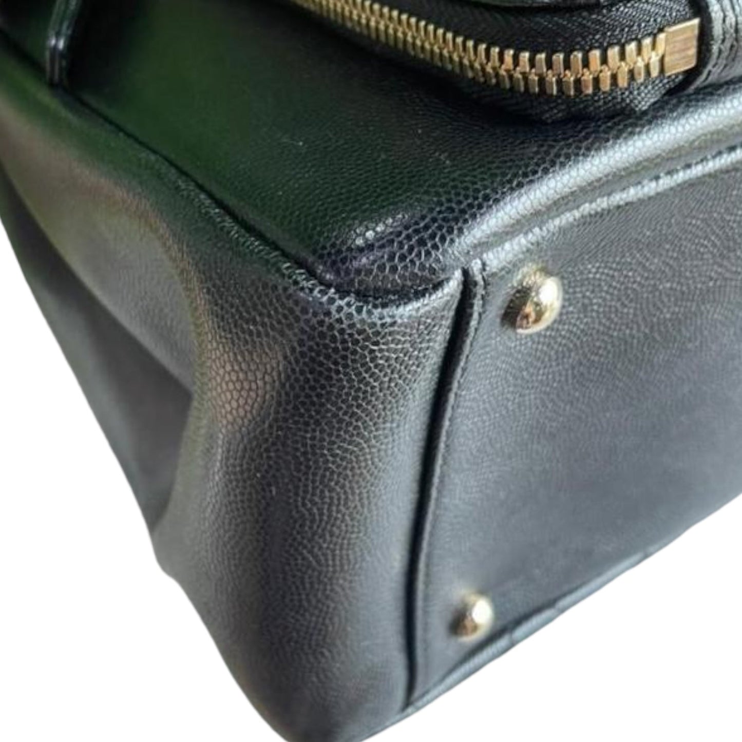 Business Affinity Shopping Tote Caviar Black GHW