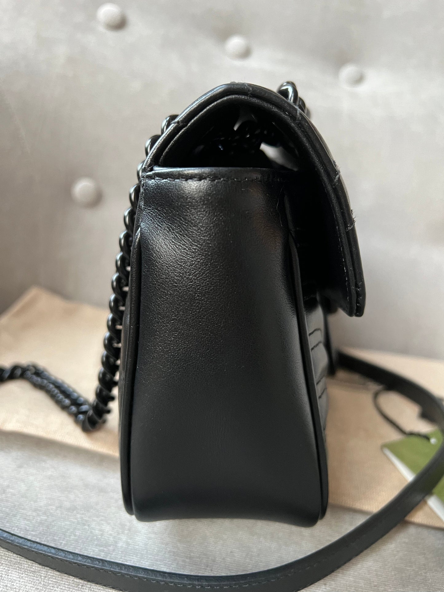 Gucci GG Black Marmont Small Shoulder Bag (RRP £1800)