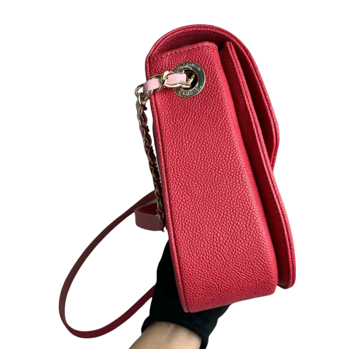 Coco Cuba CC Flap Caviar Leather Red GHW