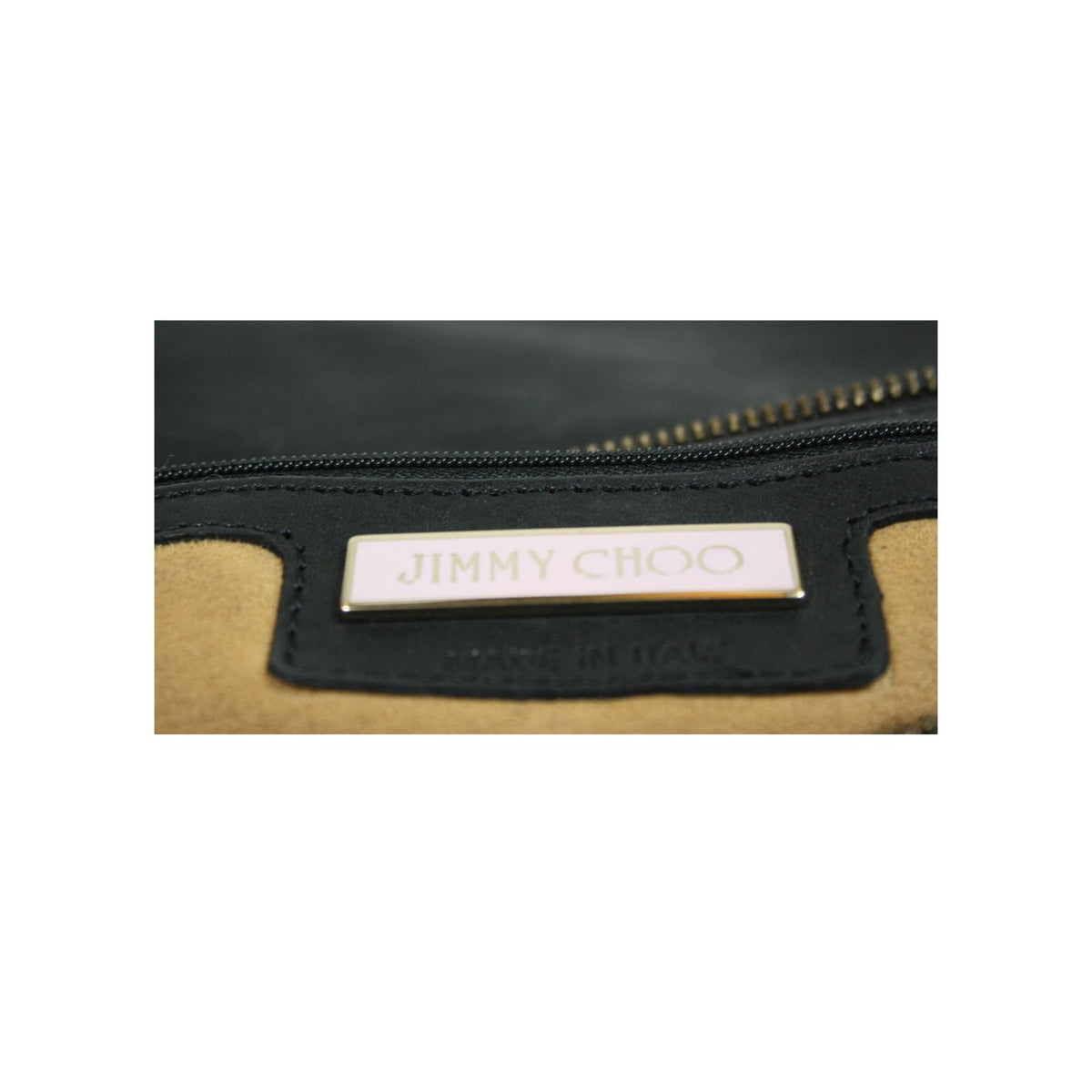 Jimmy Choo "Brix" Gunmetal Chain Clutch