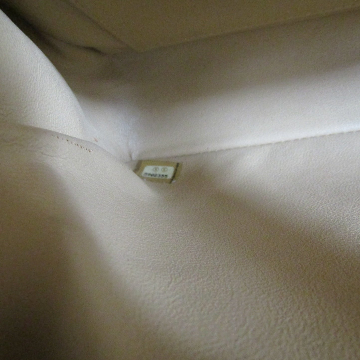 CHANEL Timeless/Classique Shoulder Bag in Beige Fabric