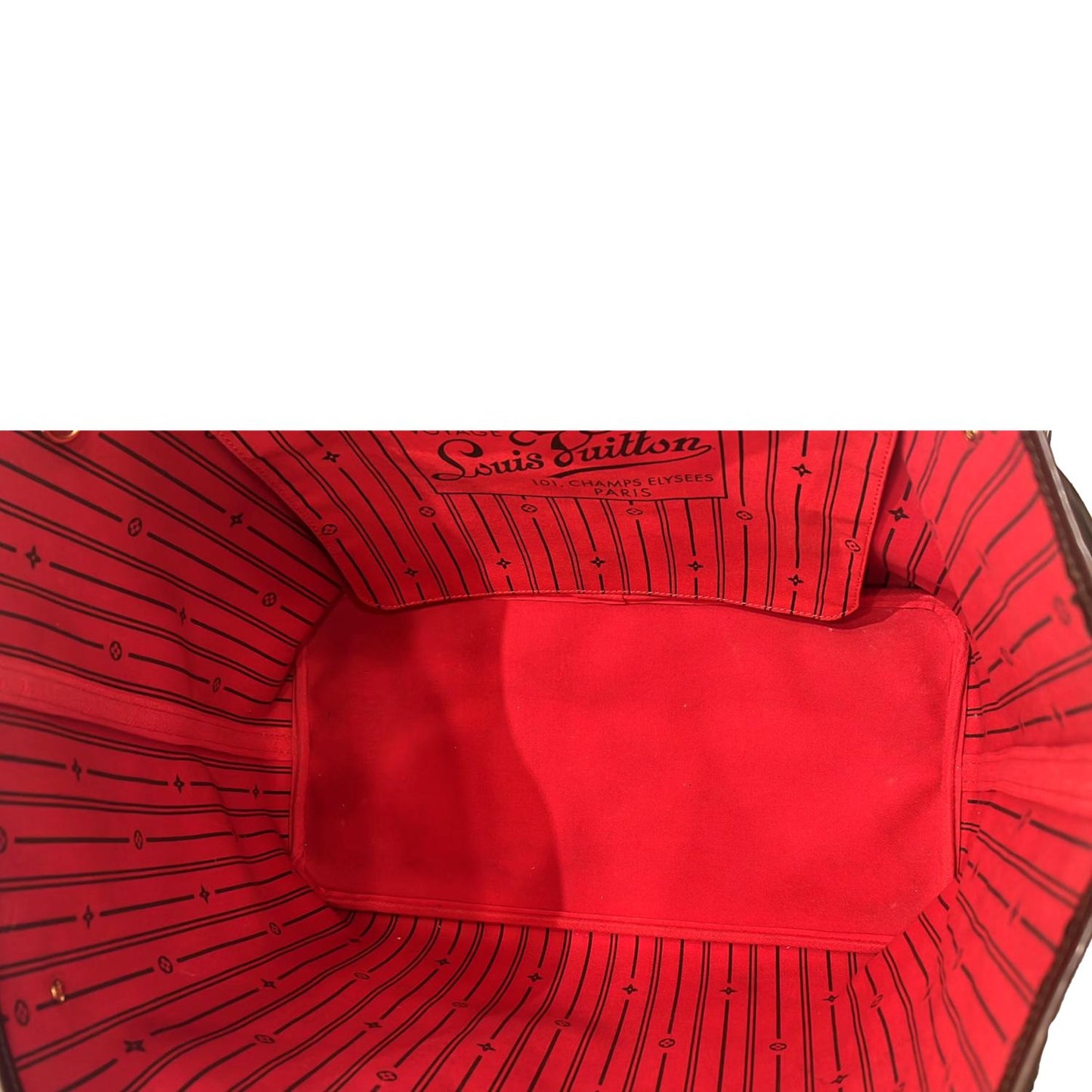 LOUIS VUITTON Neverfull GM Damier Ebene Tote Shoulder Bag Brown