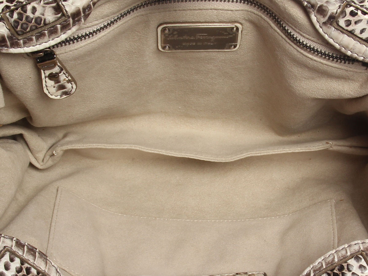 Ferragamo Snakeskin Clutch