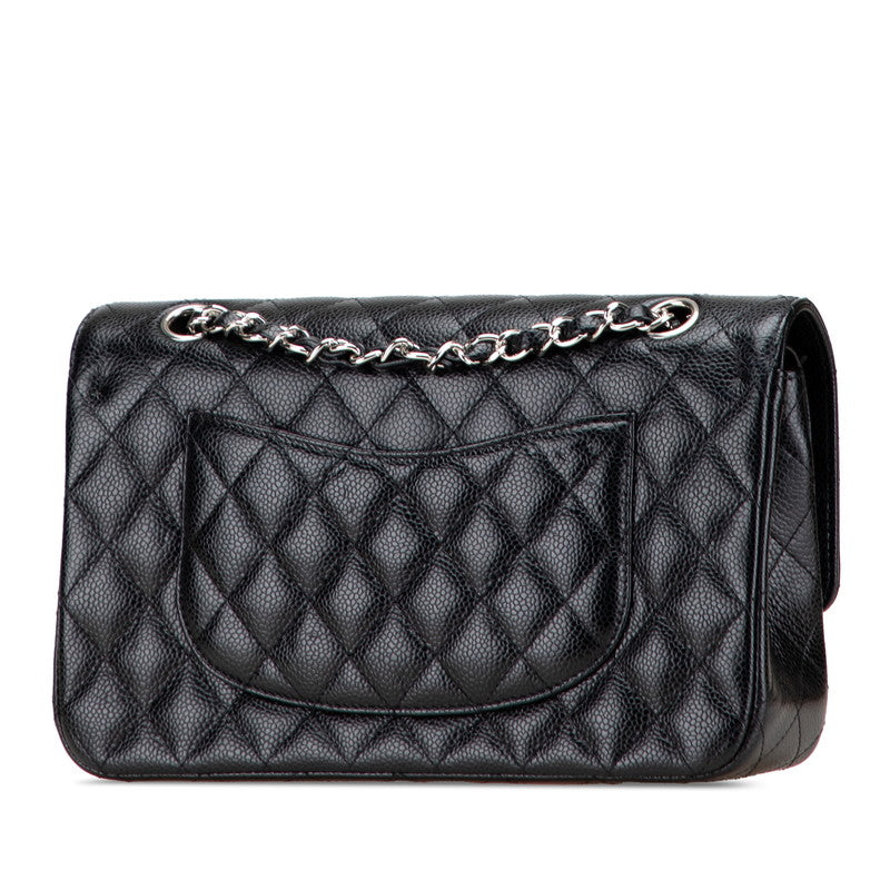 Chanel Matelasse25 Double Flap Caviar Shoulder Bag