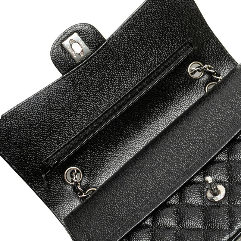 Chanel Matelasse25 Double Flap Caviar Shoulder Bag