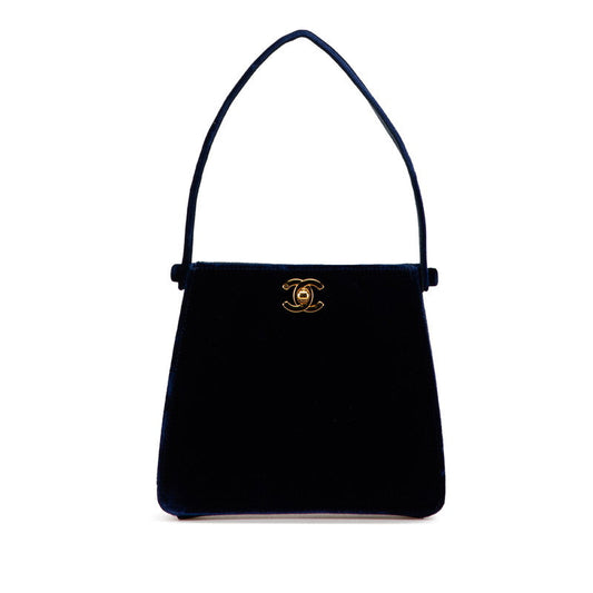 Chanel Coco Mark Velour Handbag