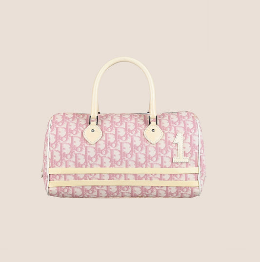 CHRISTIAN DIOR 2004 PINK TROTTER BOSTON BAG