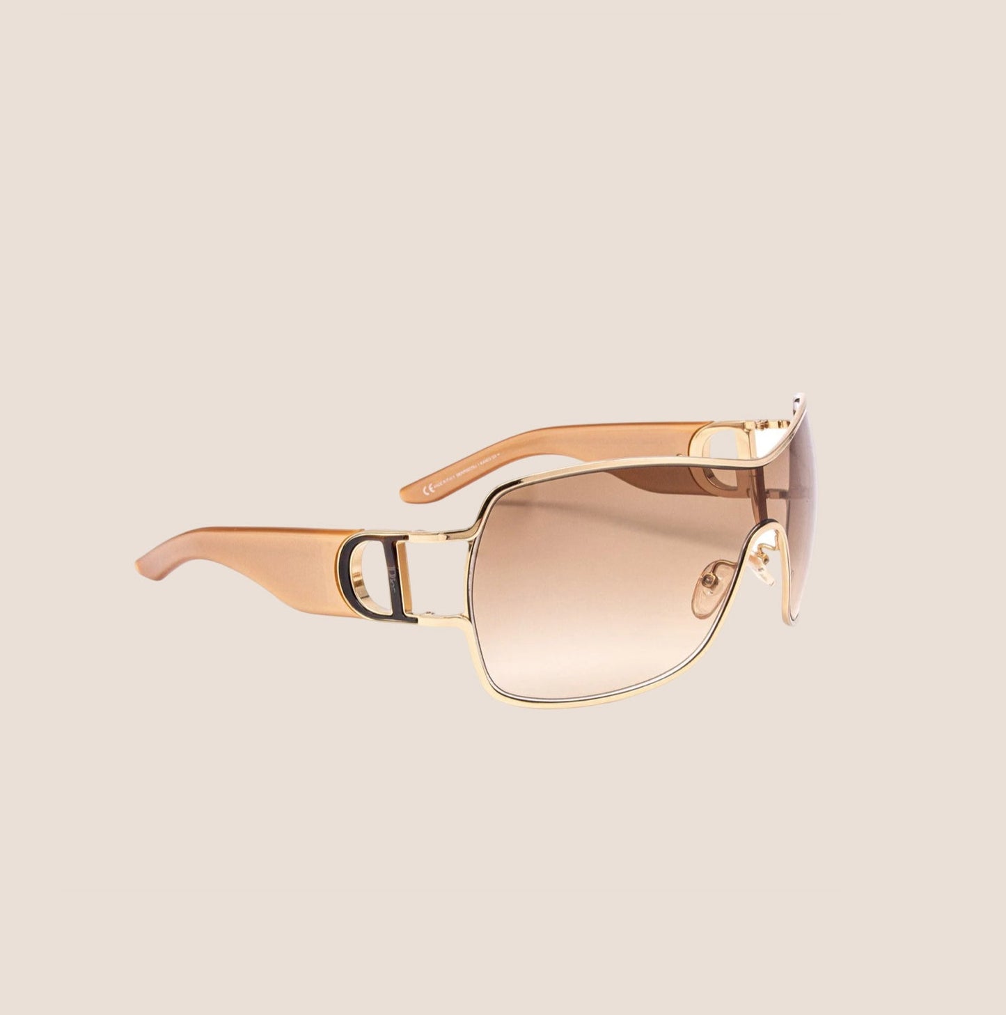 CHRISTIAN DIOR CLEAR BROWN PRECOLL 1 SUNGLASSES