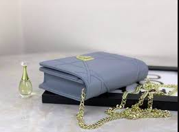 Diorama Calfskin Clutch Gris