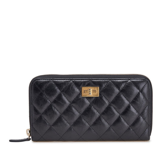 Chanel 2.55 Matelasse Leather Long Wallet